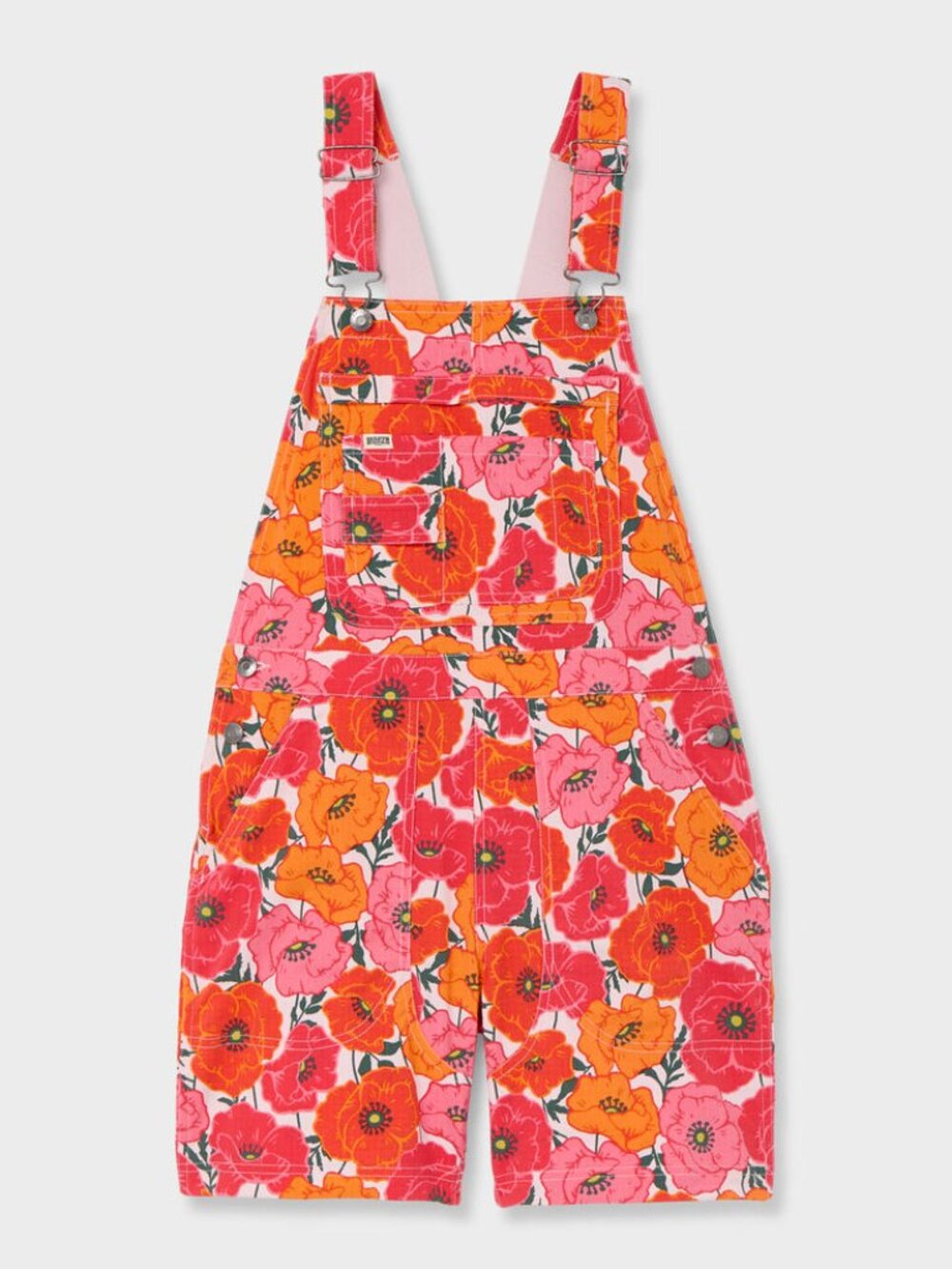 Duluth Trading Co Heirloom Gardening Short Overalls (Poppies)